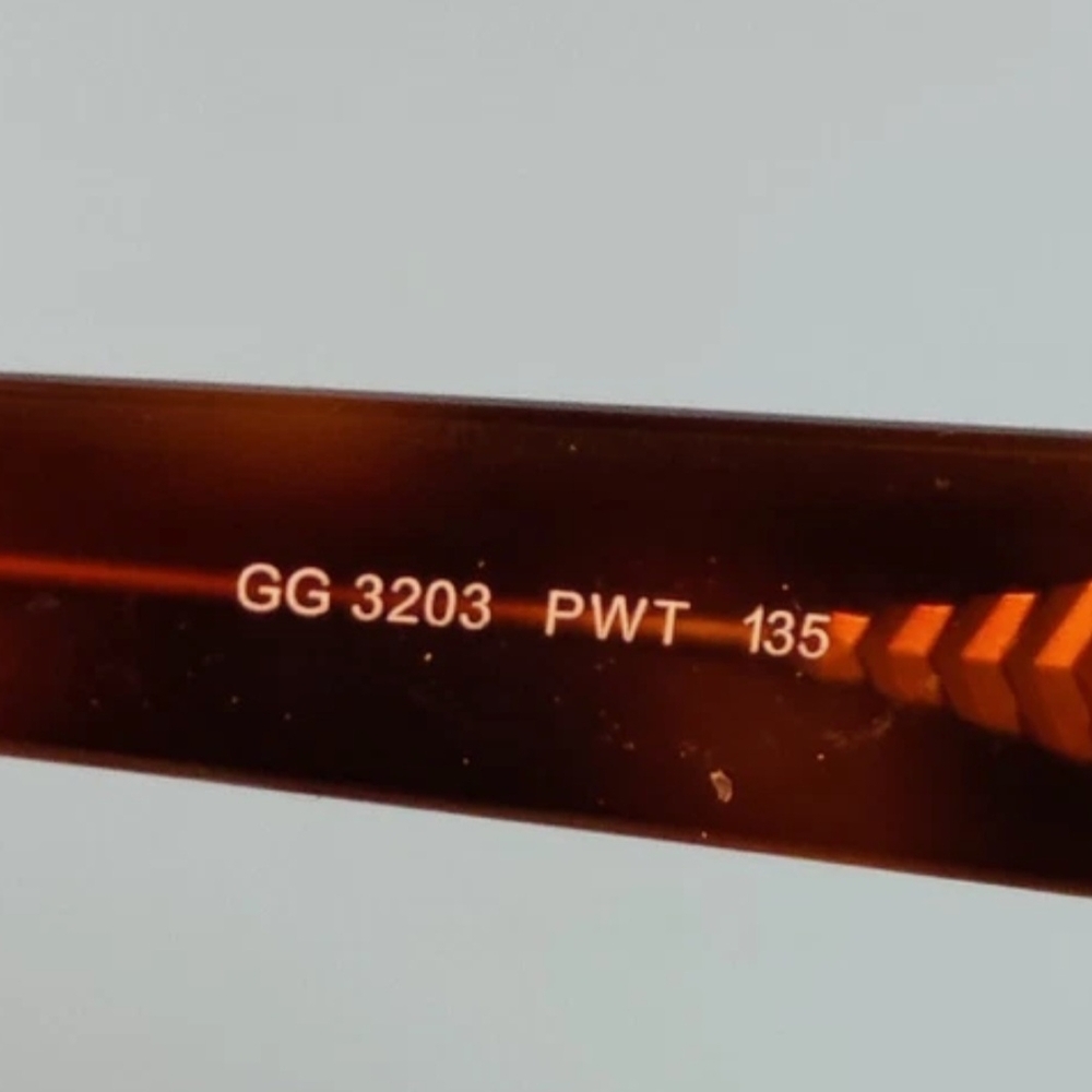 Rare Authentic Gucci Gg 3203 Pwt 135 Tortoise Fra… - image 5